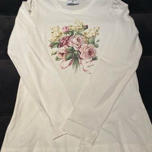 MONNALISA girls cream long sleeve top size 9